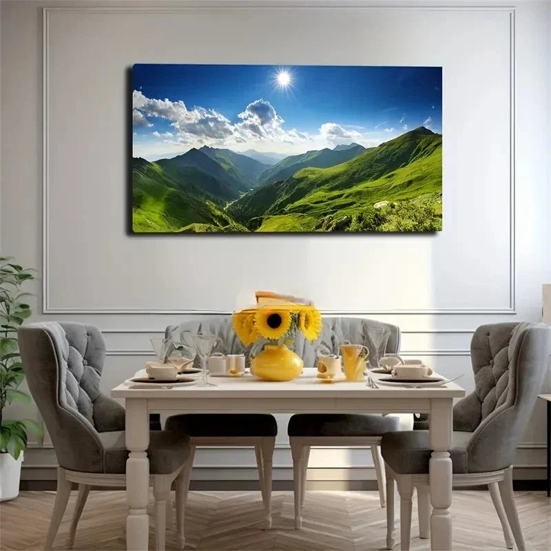 Color Harmony Of Sky Wall Art Canvas Office Home Room Framed 120x60cm