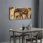 Modern Abstract Elephant Wall Art Canvas Office Home Room Framed 120x60cm