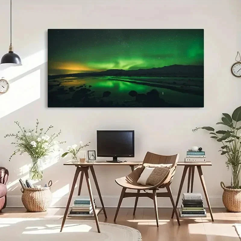 Stunning Long Exposure Scenery Wall Art Canvas Office Home Room Framed 80x45cm