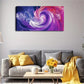 Vibrant Swirling Color Abstract Wall Art Canvas Office Home Room Framed 120x60cm