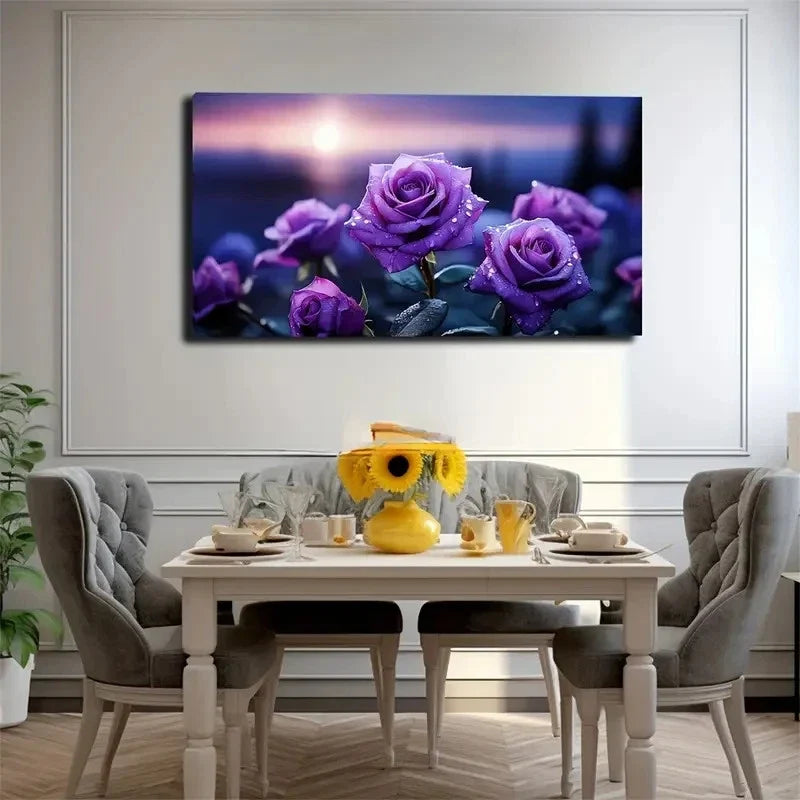 Under Night Sky Wall Art Canvas Office Home Room Framed 120x60cm