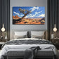 Big Tree Gobi Blue Sky Wall Art Canvas Office Home Room Framed 120x60cm