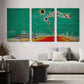 3pcs Urban Graffiti Modern Abstract Metal Print Ready to Hang Art