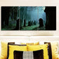 3pcs Gothic cemetery Art Painting Metal Print Ready to Hang Art