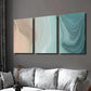 3pcs Abstract Brown Turquoise Decoration Wall Art Set Canvas Framed 40x60cm - High Quality Print 100% Australian Made Wall Canvas Ready to Hang