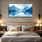 Blue Mountain And Lake Lands Wall Art Canvas Office Home Room Framed 80x45cm