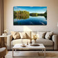 Clear Lake Water Wall Art Canvas Office Home Room Framed 80x45cm