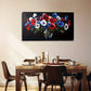 Elegant Blue And Red For Lotus Wall Art Canvas Office Home Room Framed 120x60cm