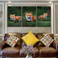 3pcs Vibrant Wildlife Modern Classic Fox Metal Print Ready to Hang Art