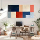 Abstract Minimalist Geometric Wall Art Canvas Office Home Room Framed 120x60cm