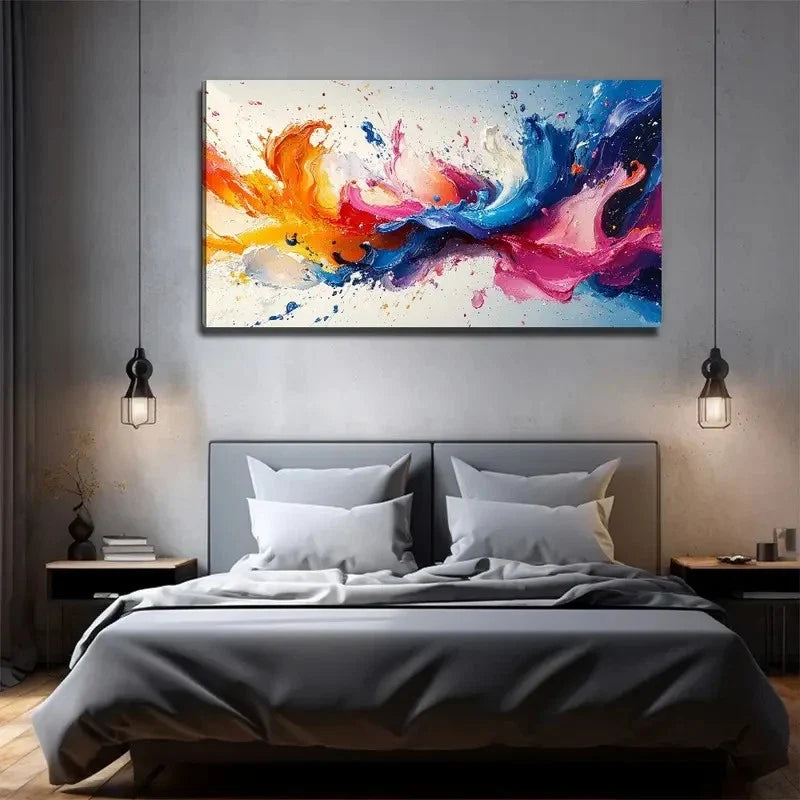 Colorful Decorative Suitable Wall Art Canvas Office Home Room Framed 120x60cm