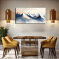 Snow-Capped Mountains In Blue Wall Art Canvas Office Home Room Framed 120x60cm