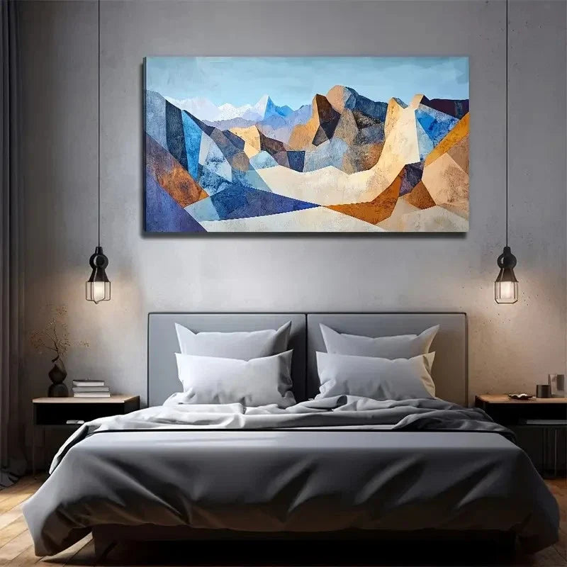 Exquisite Mountain Suitable Wall Art Canvas Office Home Room Framed 120x60cm