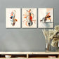 3pcs Abstract Music Painting Musical Instrument Metal Print Ready to Hang Art
