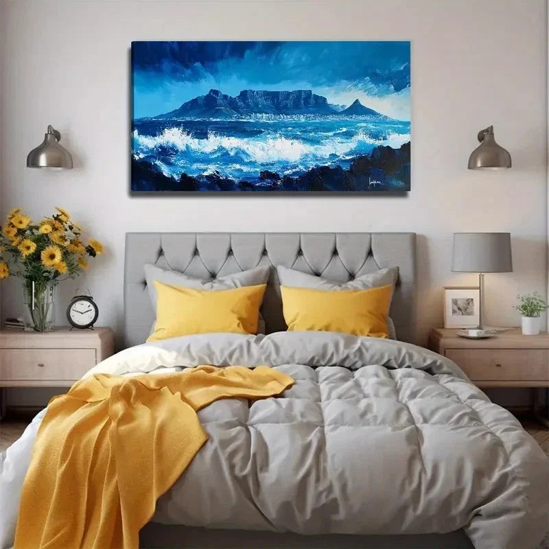 Large Ocean Beach Wall Art Canvas Office Home Room Framed 120x60cm