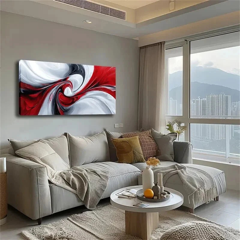 Showing A Whirlpool Shape Wall Art Canvas Office Home Room Framed 80x45cm