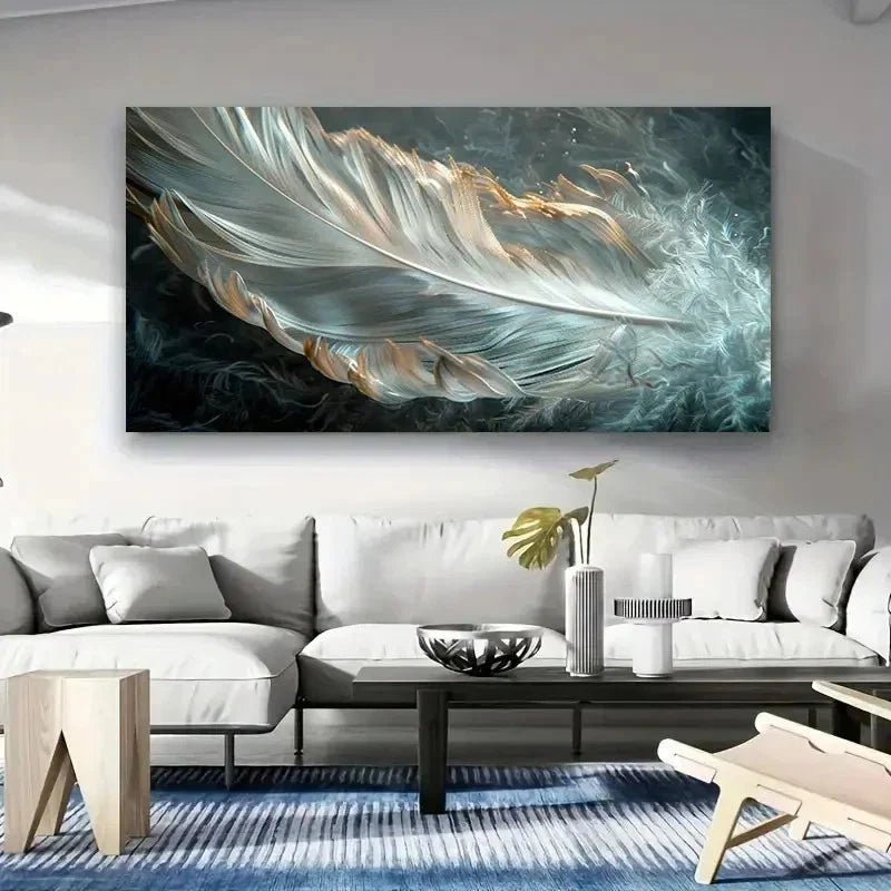 Modern Art Mural Measuring Wall Art Canvas Office Home Room Framed 120x60cm