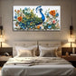 Realistic Style Peacock Body Wall Art Canvas Office Home Room Framed 120x60cm