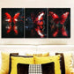 3pcs Featuring Butterfly-Themed Artwork, Metal Print Ready to Hang Art