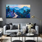 Abstract Mountains Impressive Wall Art Canvas Office Home Room Framed 120x60cm