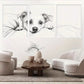 3pcs  Adorable Puppy Black and White Sketch  Wall Art Set Canvas Framed 40x60cm - High Quality Print 100% Australian Made Wall Canvas Ready to Hang