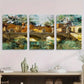 3pcs Roman Bridge Watercolor Painting Abstract Metal Print Ready to Hang Art