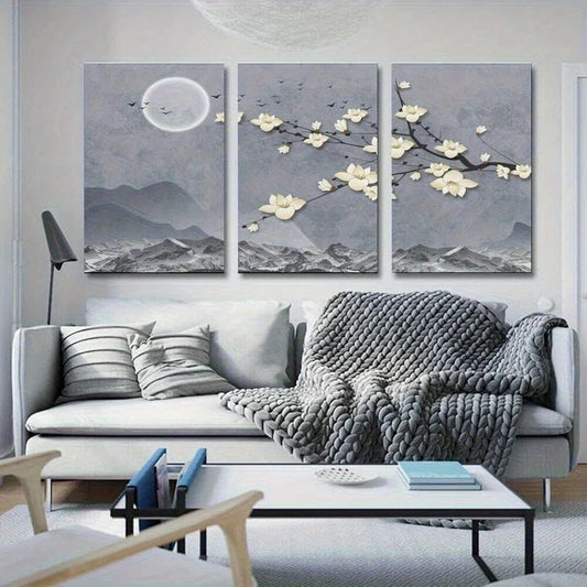 3pcs Atmosphere Mural New Model Metal Print Ready to Hang Art