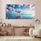 Cherry Blossoms Beauty Nature Wall Art Canvas Office Home Room Framed 120x60cm
