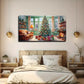 Vibrant Festive Modern Wall Art Canvas Office Home Room Framed 80x45cm