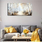Birch Tree Trunk Unique Wall Art Canvas Office Home Room Framed 120x60cm