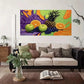 Apple & Grape Design Wall Art Canvas Office Home Room Framed 80x45cm