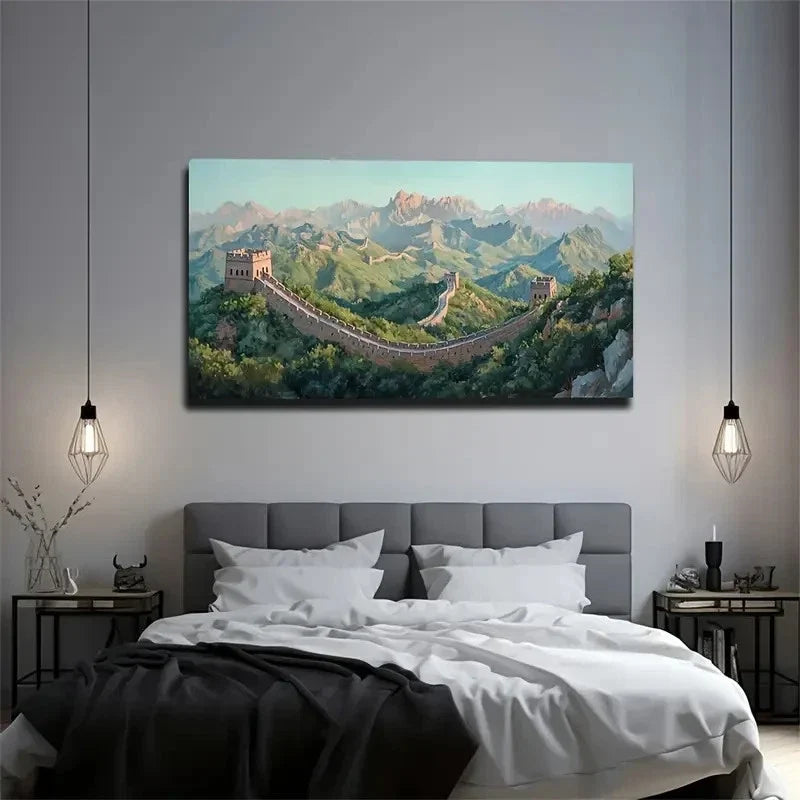 The Magnificent Great Wall Art Canvas Office Home Room Framed 120x60cm