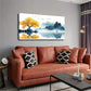 Deer Walking Surface Lake Wall Art Canvas Office Home Room Framed 120x60cm