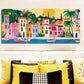 3pcs Modern Coastal City Art Metal Print Ready to Hang Art