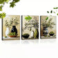 3pcs Charming Olives Branch Still Life Vases Wall Art Set Canvas Framed 40x60cm - High Quality Print 100% Australian Made Wall Canvas Ready to Hang