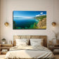 Blue Sea Clear Sky Wall Art Canvas Office Home Room Framed 80x45cm