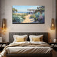Serene Beach Scene Tranquil Wall Art Canvas Office Home Room Framed 120x60cm
