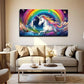 Majestic & Rainbow Wall Art Canvas Office Home Room Framed 80x45cm