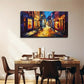 Night Light Illuminates Path Wall Art Canvas Office Home Room Framed 120x60cm