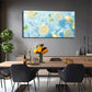 Ice Cubes In Blue Water Wall Art Canvas Office Home Room Framed 120x60cm