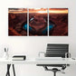 3pcs River Bay Deco Modern Contemporary Metal Print Ready to Hang Art