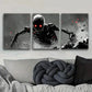 3pcs Hell Monster Darkness Danger Fear Wall Perfect Wall Art Set Canvas Framed 40x60cm - High Quality Print 100% Australian Made Wall Canvas Ready to Hang