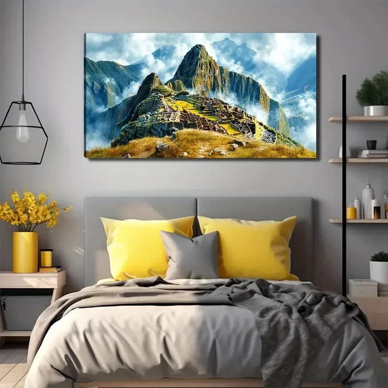 Serenity Forest Cabin Perfect Wall Art Canvas Office Home Room Framed 120x60cm