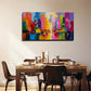 Adhesive Backing - Minimalist Wall Art Canvas Office Home Room Framed 80x45cm