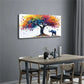 Elephant Rainbow Colorful Wall Art Canvas Office Home Room Framed 120x60cm