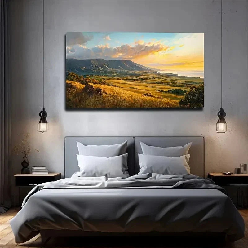 Vast Earth Open Sky Wall Art Canvas Office Home Room Framed 120x60cm