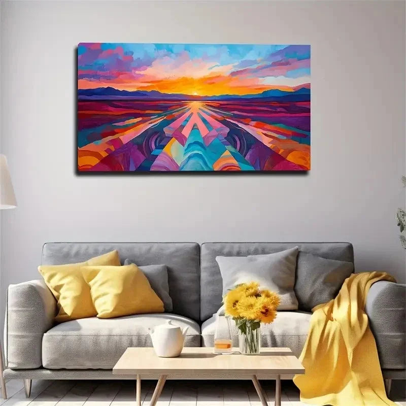 Magic Sky And Earth Space Wall Art Canvas Office Home Room Framed 120x60cm