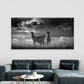 Black And White Zebras Wall Art Canvas Office Home Room Framed 120x60cm