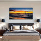 Vibrant Seaside Landscape Wall Art Canvas Office Home Room Framed 120x60cm