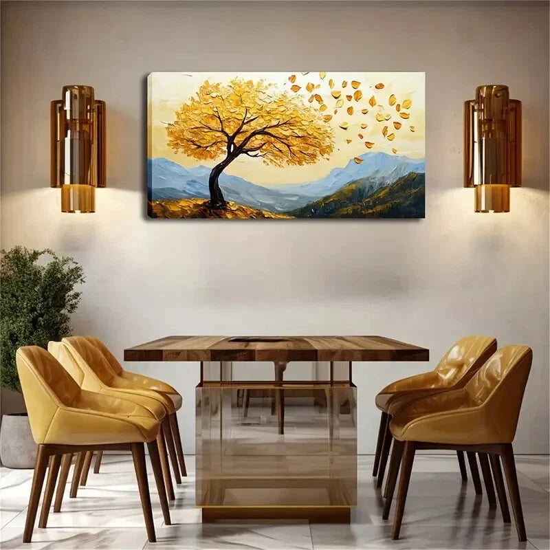 A Leaf Fluttering An Ancient Wall Art Canvas Office Home Room Framed 120x60cm
